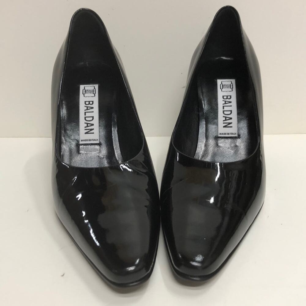 Baldan Made in Italy Black Patent Leather Pump